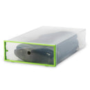 Foldable Clear Plastic Shoe Boxes Storage Organizer Stackable Tidy Baskets