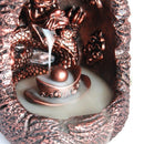 Dragon Backflow Burner Cone Incense Holder Resin Censer Buddhist Ceramic Smoke Burner Holder Buddhist Gift Home Decorations with 1Bag Cones