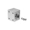 Aluminum Alloy Silver T8 Nut Housing Bracket with 2Pcs Screws for 3D Pritner Lead Screw