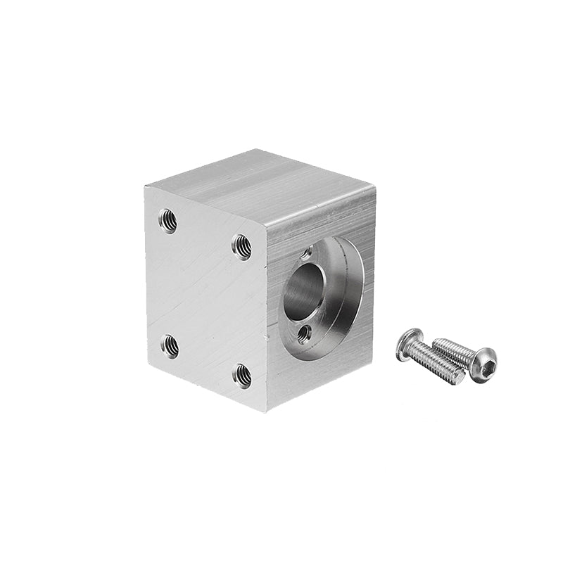 Aluminum Alloy Silver T8 Nut Housing Bracket with 2Pcs Screws for 3D Pritner Lead Screw