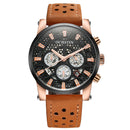 OCHSTIN GQ067B Working-dials Calendar Creative Wrist Watch Leather Strap Quartz Watches