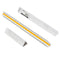 30cm White Triangular Metric Scale Ruler Plastic Three Color Coded Sides