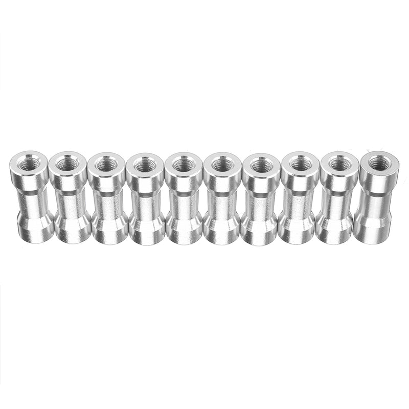 Suleve M3AS10 10Pcs M3 10mm Aluminum Alloy Standoff Spacer Round Column MultiColor Smooth Surface