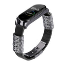 Bakeey Retro Butterfly Push Button Deployment Buckle Metal Watch Band Strap Replacement for Xiaomi Mi band 3 Xiaomi Mi band 4