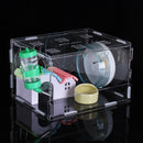 Hamster Acrylic Cage Clear 1 Layer Mice Mouse Gerbil Castle Rat House Toy Pet Bed