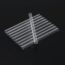 10Pcs Length 100mm OD 7mm 2mm Thick Wall Borosilicate Glass Blowing Tube Lab Factory School Home