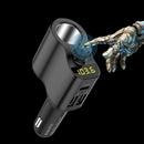 Universal Dual USB Type C Bluetooth 3.1A Fast Charging  Car Cig arette Lighter Charger U Disk Playback HD Decoding