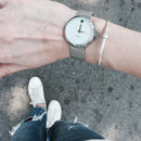 SK K0029 Casual Style Stainless Steel Women Watch Gift Quartz Movement Watches