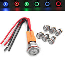 22mm 12V 24V 15A 3000W Metal Latching Switch Angel Halo LED Illuminated Power Switch