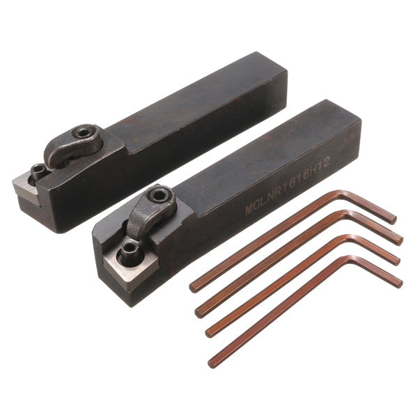 2pcs MCLN 16x100mm Lathe Index Turning Tool Holder For CNMG1204 Insert
