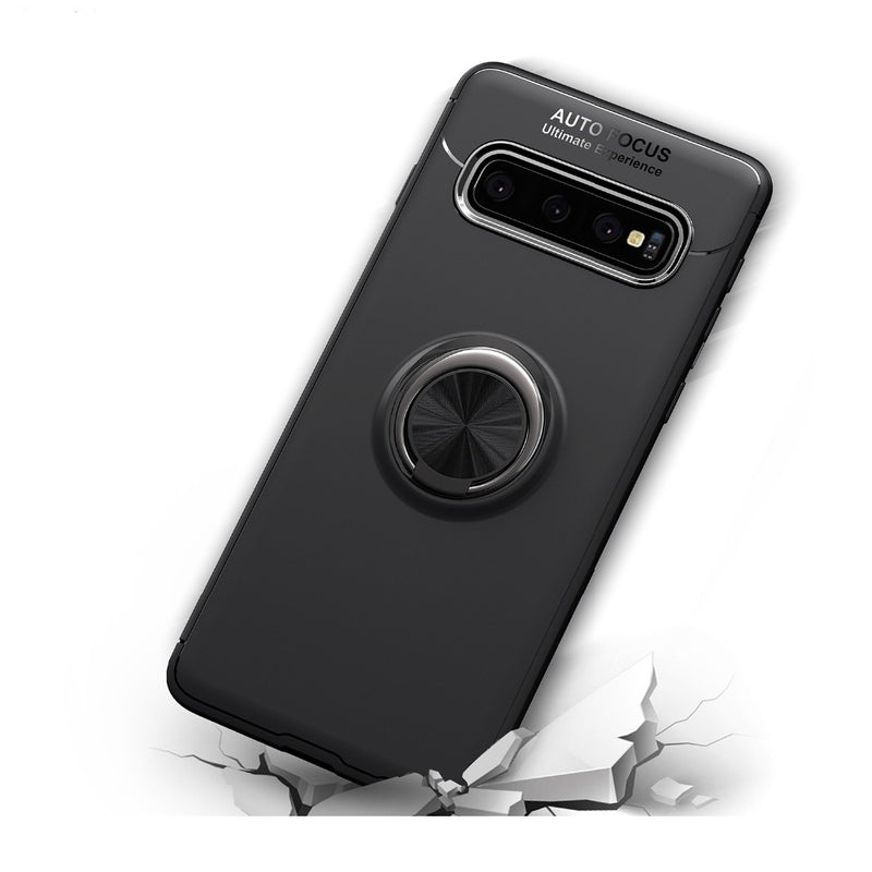 C-KU 360 Rotating Ring Grip Kickstand Protective Case For Samsung Galaxy S10 6.1 Inch 2019