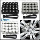 20pcs 17mm Plastic Caps Bolts Cover Protector Nuts Alloy Wheel For Vauxhall Opel
