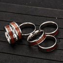Trendy Insert Cross Finger Rings Vintage Tree Of Life Pattern Stainless Steel Ring for Men