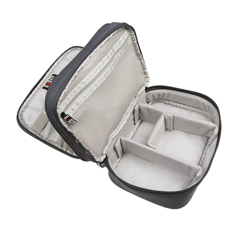 BUBM DPS-S Double Layer Electronics Accessories Cable Organizer Data Cable Storage Bag Carry Case