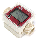 Red K24 Turbine Digital Diesel Fuel Flow Meter For Chemicals Water