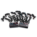 30W 8Pcs Lamp 16 LED Emergency Flashing Warning Lights Wireless Remote Grille Strobe