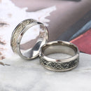 Fashion Luminous Stainless Steel Finger Ring Dragon Pattern Punk Gift for Men