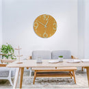 12'' Glow In The Dark Mute Wood Wall Clock For Home Living Room Outdoor Gifts