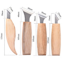 7Pcs Wood Carving Cutter Peeling Curved Woodwork Sculptural Carving Tool Set