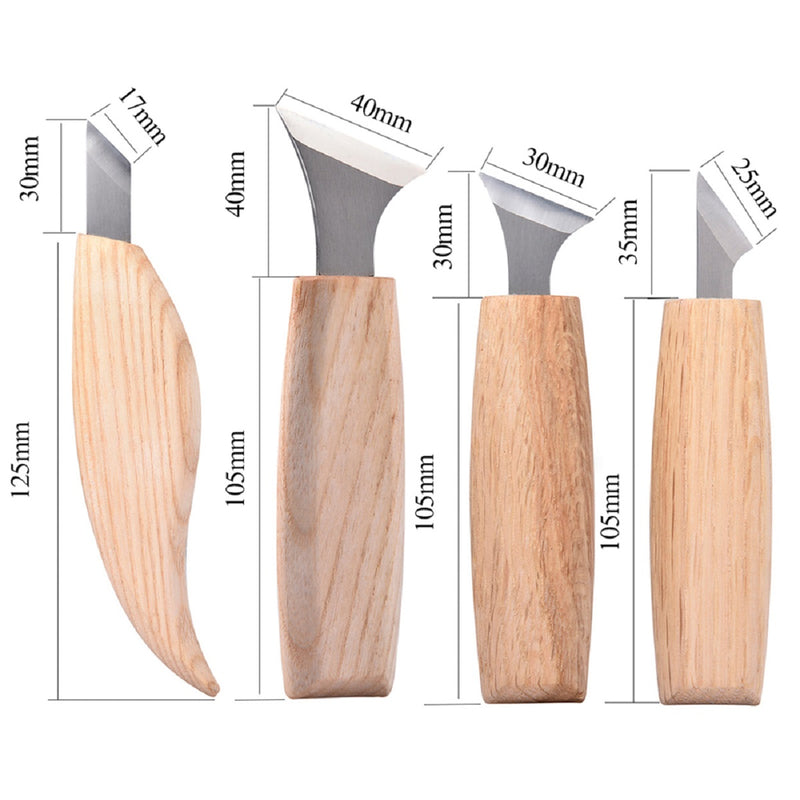 7Pcs Wood Carving Cutter Peeling Curved Woodwork Sculptural Carving Tool Set