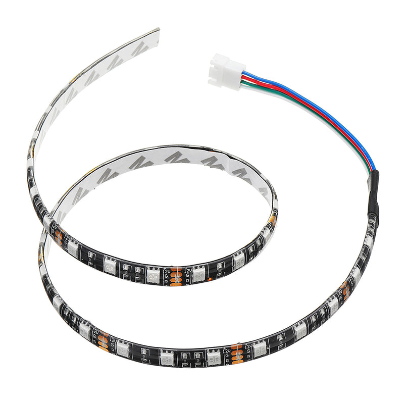 12v Black/24v White 3D Printer RGB 5050 Waterproof LED Strip Light with Cable for Lerdge Board