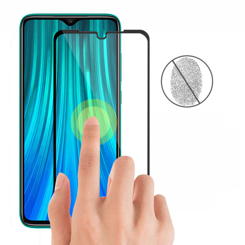 Enkay 2pcs 9H 0.26mm 2.5D Curved Full Glue Full Coverage Tempered Glass Screen Protector for Xiaomi Redmi Note 8 Pro