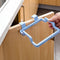 Towel Shelf Holders Cupboard Bag Clips Door Back Trash Rack Storage Garbage Bag Holder Hanging Kitchen Cabinets Storage Bag