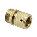 3/4'' NPT Solid Brass Male and Female Connector Garden Hose Quick Connect Water Hose Pipe Connectors Fitting w/ Hose Washers