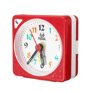 Mini Travel Alarm Clock Analogue Quartz LED Light With Snooze