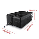 58*43*28cm Car Rear Trunk Storage Organizer Bag Non Slip Strips Secure Straps