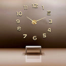 Large 3D Number Mirror Wall Sticker DIY Home Decor Big Watch Art Clock Wall Clock