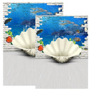 3x5FT 5x7FT Vinyl Sea Fish Shell Wall Photography Backdrop Background Studio Prop