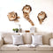 Miico 3D Creative PVC Wall Stickers Home Decor Mural Art Removable Cat Decor Sticker