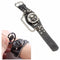 Vintage Punk Gothic Skull Case Leather Band Men Bracelet Quartz Wrist Watch