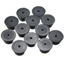 12pcs 25x20x15mm Black Rubber  Protector for Chair Leg Table Crutch Feet Stools Furniture Feet