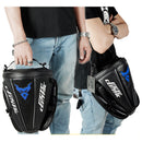 Motocentric Waterproof Motorcycle Leather+Carbon fibre Reflective Tail Bag Travel Tank Bag Saddlebags