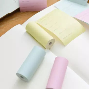XIAOMI 3 Rolls 57*25mm Heat Sensitive Thermal Self-adhesive Printing Paper for GT1/G4 XIAOMI Youdao Pocket Printer