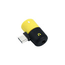 Bakeey Dual Headphone 2 In 1 Audio Jack Type-C Adapter Splitter Audio Converter for Samsung Xiaomi