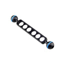 HOOZHU S07 25.4 7" Double Ball Head Bracket Support for Diving Light Diving Camera Flashlight Arm