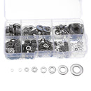 500pcs M2 M2.5 M3 M4 M5 M6 M8 M10 Hardware Stainless Steel Flat Washer Metric Flat Washers Assortment Kit