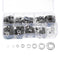 500pcs M2 M2.5 M3 M4 M5 M6 M8 M10 Hardware Stainless Steel Flat Washer Metric Flat Washers Assortment Kit
