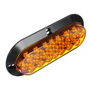 6 Inch 24LED Car Tail Lights Oval Rear Turn Signal Indicator Lamp For Trailer Truck Caravan