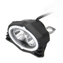 10W 7000K 10-80V LED Motorcycle Owl-shaped Front-view Auxiliary Spotlight Headlights
