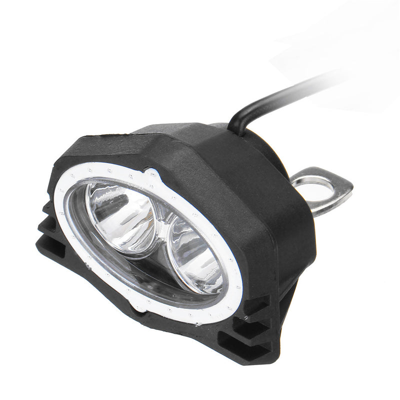10W 7000K 10-80V LED Motorcycle Owl-shaped Front-view Auxiliary Spotlight Headlights
