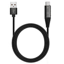 2 In 1 Type C 2.4A Braided Aluminum Alloy Charger Audio Data Cable for Smartphone Tablet 1M