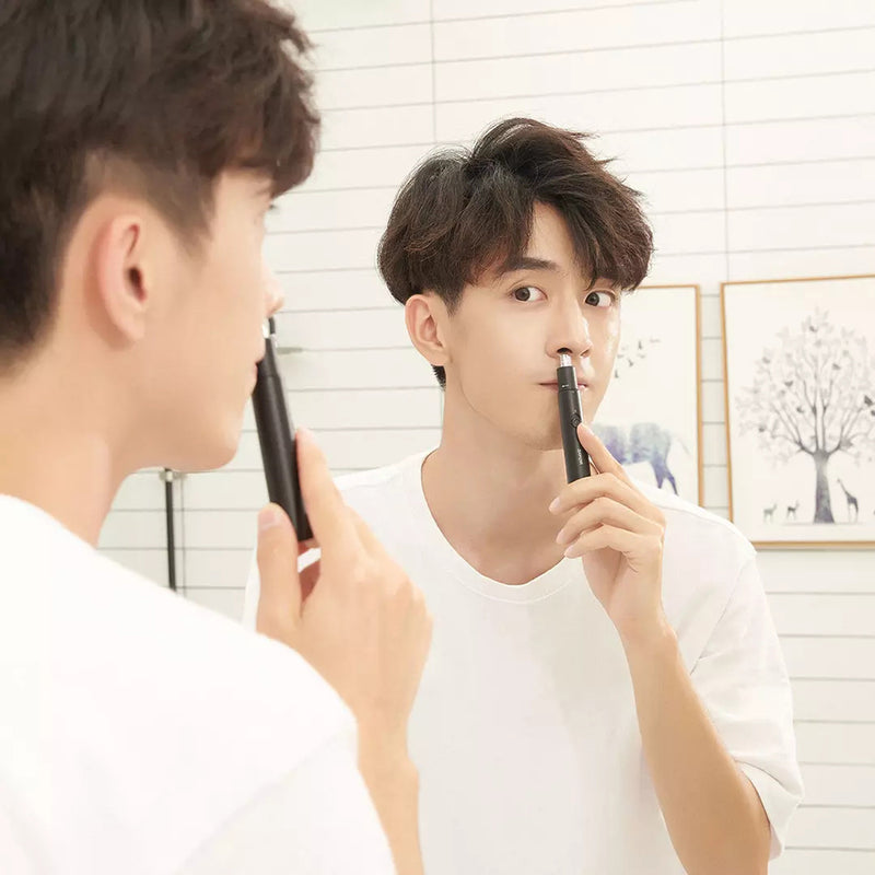 ShowSee C1-BK Portable Electric Nose Hair Trimmer Removable Washable Double-edged 360 Rotating Cutter Head from Xiaomi Youpin