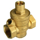 TMOK 1/2" 3/4" 1" Brass Adjustable Water Heater Pressure Reducing Valve with Gauge Meter Safety Relief Valve Pressure Regulator Controller