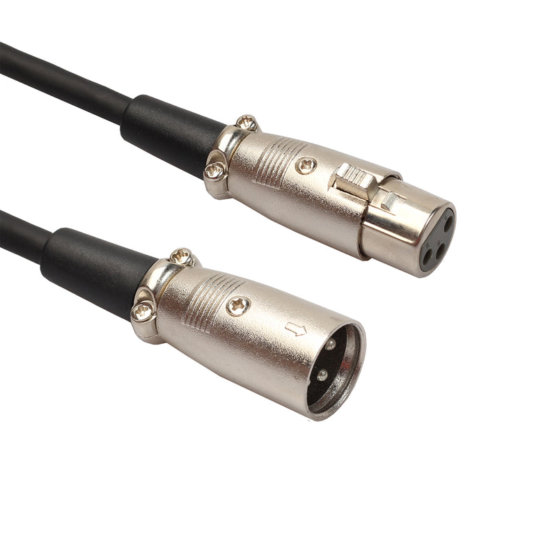 REXLIS 1.8/ 3M 3-Pin XLR Male To XLR Female Microphone Audio Cable