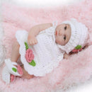 11" Lifelike Newborn Reborn Silicone Vinyl Baby Girls Doll + Clothes Gift