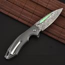 LAOTIE ZA14 205mm Stainless Steel Folding Knife Outdoor Hiking Survival Tools Kit Mini Pocket Knife